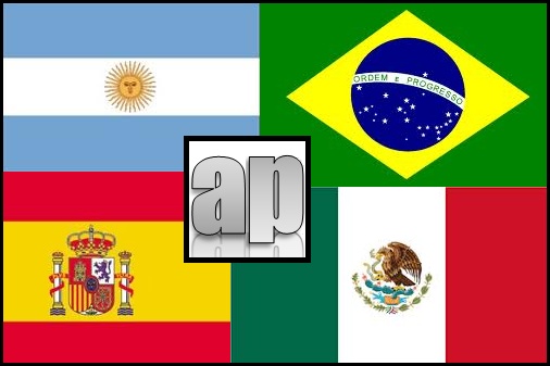 Las banderas dos países y idiomas de Autos Posts